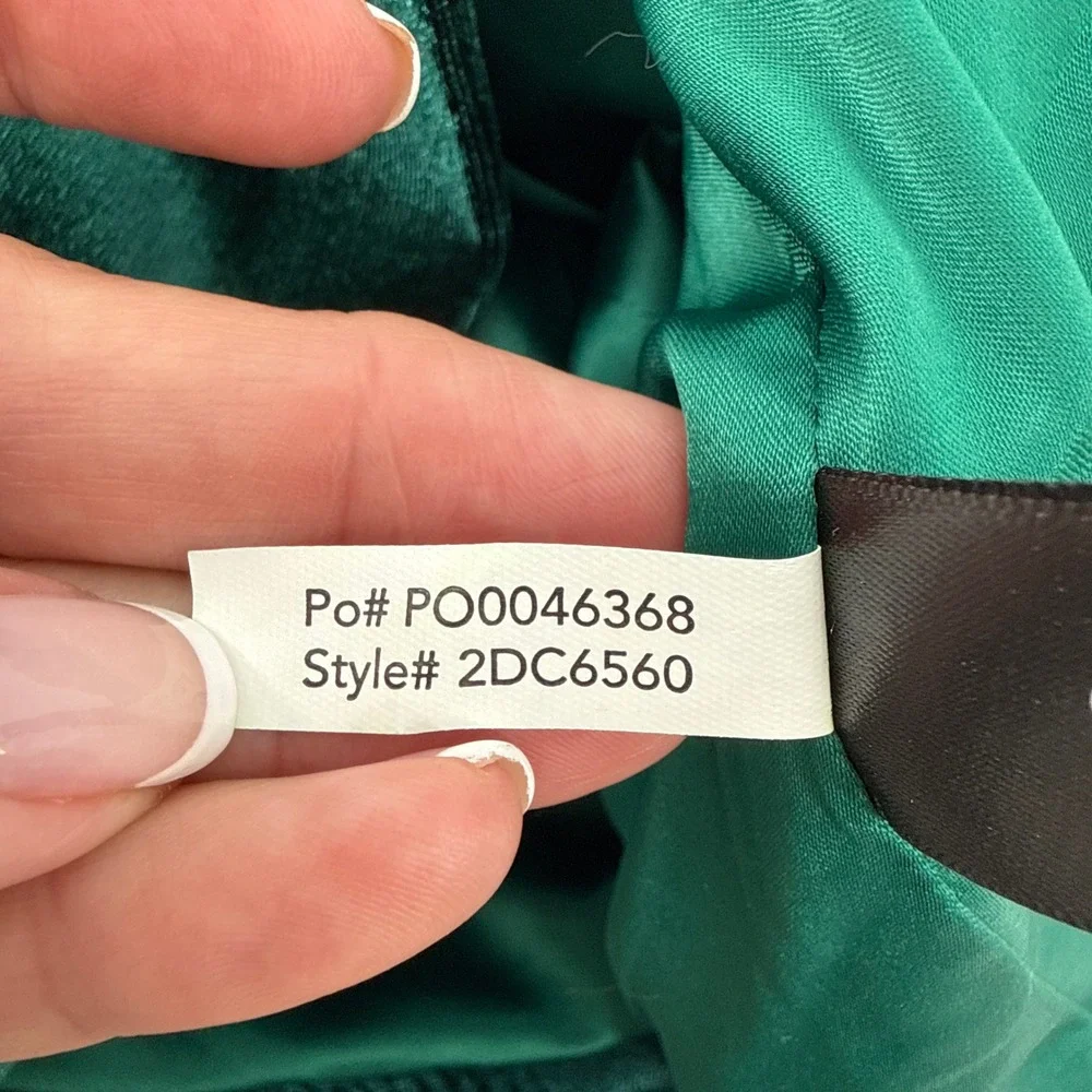 Boston Proper‎ Emerald Green Velvet Shawl Collar Blazer Jacket Hook Eye Size 4